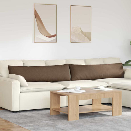 Vidaxl sofa kussens 2 pcs bruin 145 x 40 cm stof