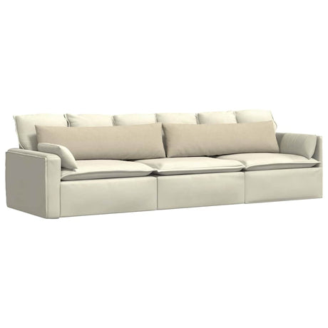 Vidaxl sofa kussens 2 pcs crème 145 x 40 cm stof