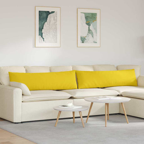 Vidaxl sofa kussens 2 pcs lichtgeel 145 x 40 cm stof