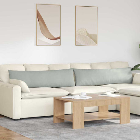 Vidaxl sofa kussens 2 stuks lichtgrijs 145 x 40 cm cordstof