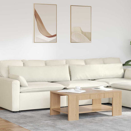 Vidaxl sofa kussens 2 stuks crème 145 x 40 cm cordstof