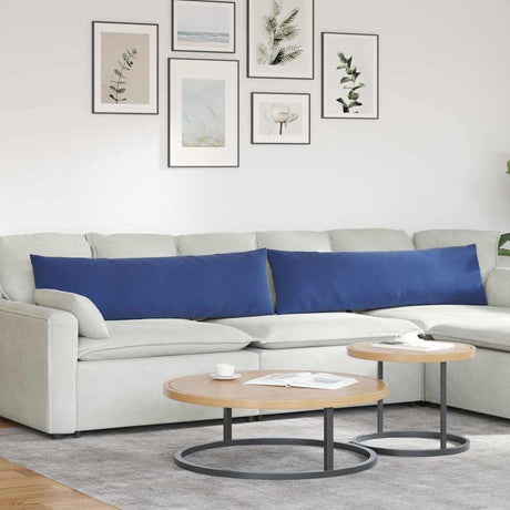 Vidaxl sofa kussens 2 stuks politieblauw 145 x 40 cm cordstof