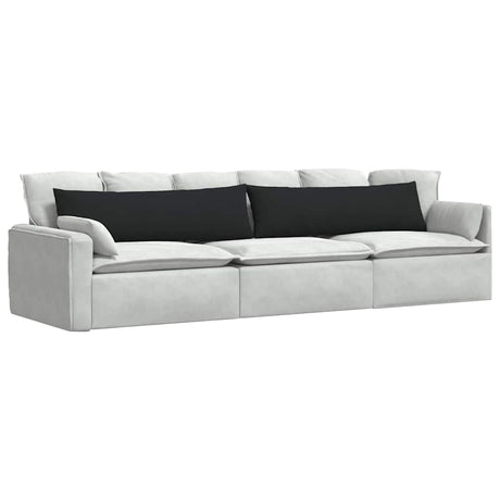 Vidaxl sofa kussens 2 stuks zwart 145 x 40 cm stof