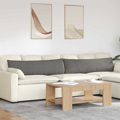 Vidaxl sofa kussens 2 stuks lichtgrijs 145 x 40 cm cordstof