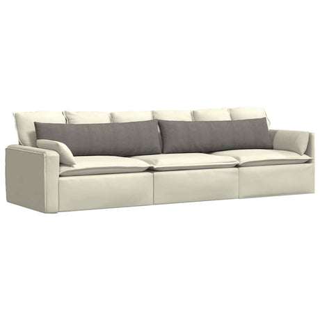Vidaxl sofa kussens 2 stuks lichtgrijs 145 x 40 cm cordstof