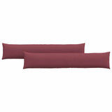 Vidaxl sofa kussens 2 pcs wijnrood 200 x 40 cm stof