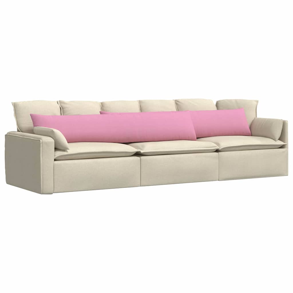 Vidaxl sofa kussens 2 pcs roze 200 x 40 cm stof