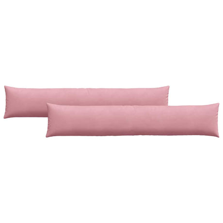 Vidaxl sofa kussens 2 stuks roze 200 x 40 cm cordstof