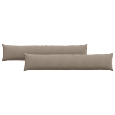 Vidaxl sofa kussens 2 stuks taupe 200 x 40 cm stof