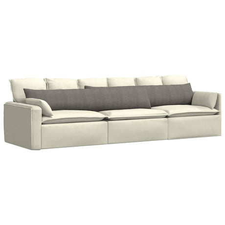 Vidaxl sofa kussens 2 stuks lichtgrijs 200 x 40 cm cordstof