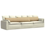 Vidaxl sofa kussens 2 stuks grijs groen 200 x 40 cm cordstof