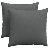 Vidaxl sofa kussens 2 pcs donkergrijs 45 x 45 cm stof