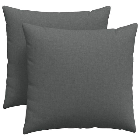 Vidaxl sofa kussens 2 pcs donkergrijs 45 x 45 cm stof