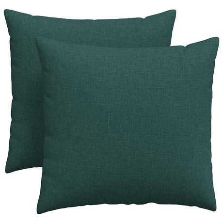 Vidaxl sofa kussens 2 pcs donkergroen 45 x 45 cm stof