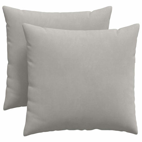 Vidaxl sofa kussens 2 stuks lichtgrijs 45 x 45 cm stof