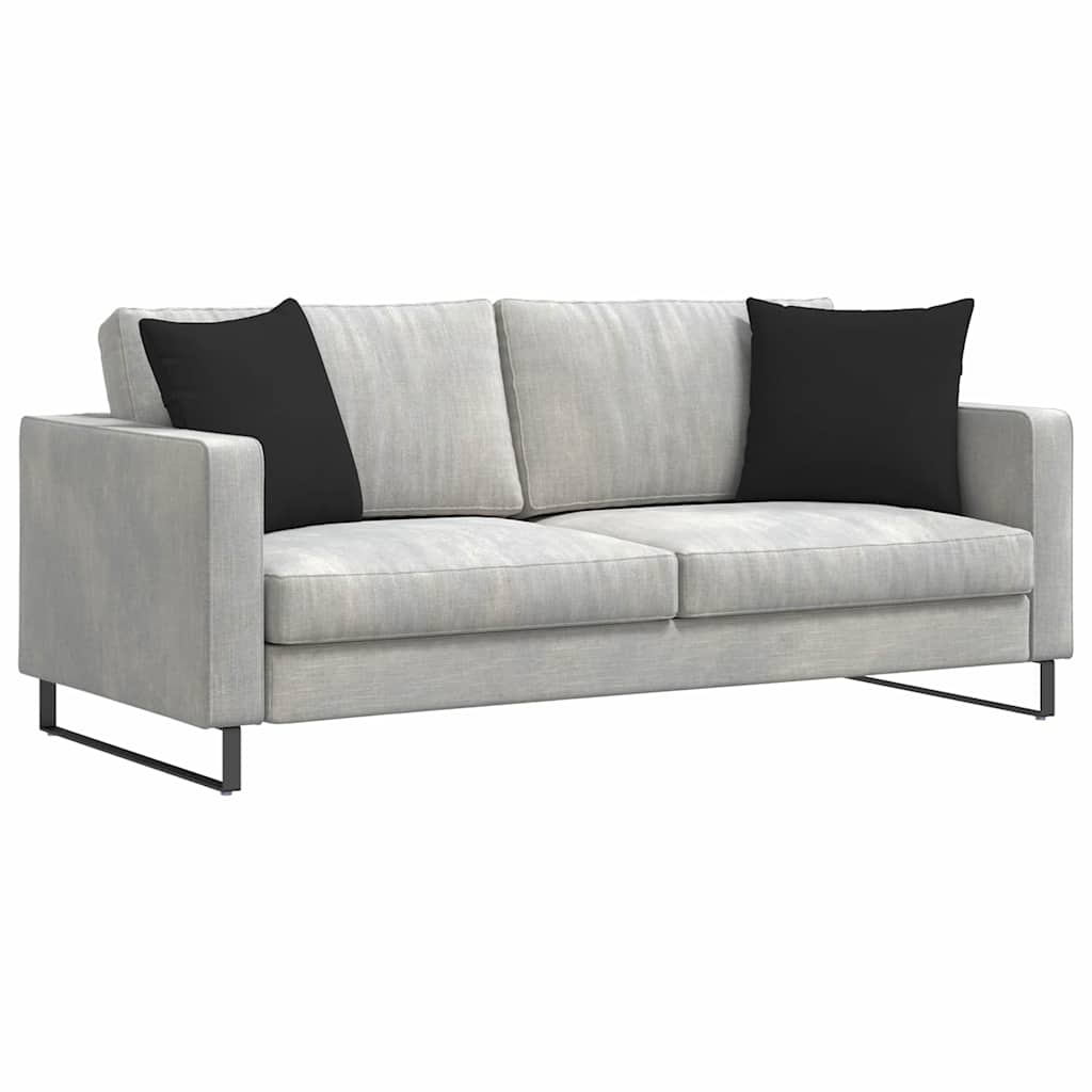 Vidaxl sofa kussens 2 stuks zwart 45 x 45 cm stof