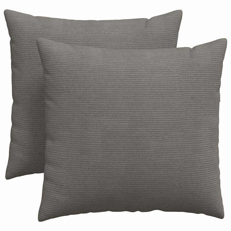 Vidaxl sofa kussens 2 stuks lichtgrijs 45 x 45 cm cordstof