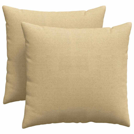 Vidaxl sofa kussens 2 stuks grijs groen 45 x 45 cm cordstof