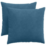 Vidaxl sofa kussens 2 stuks blauw 50 x 50 cm cordstof
