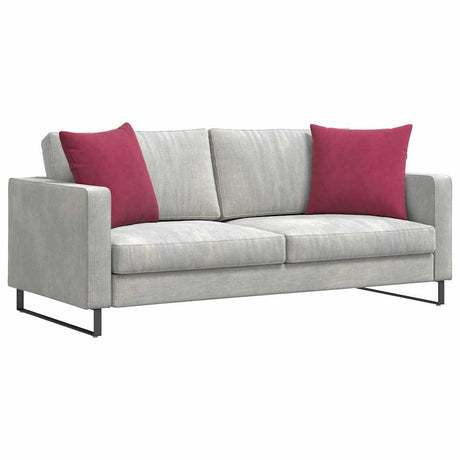 Vidaxl sofa kussens 2 stuks wijnrood 50 x 50 cm cordstof