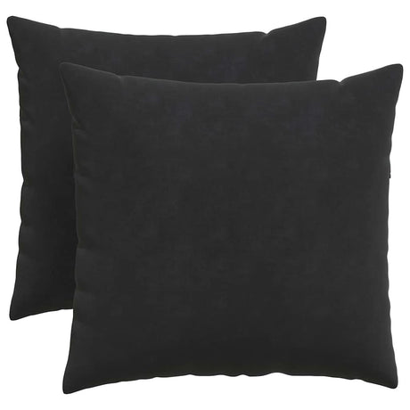 Vidaxl sofa kussens 2 stuks zwart 50 x 50 cm cordstof