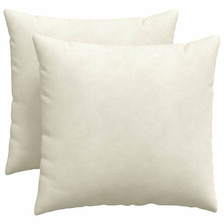 Vidaxl sofa kussens 2 stuks crème 50 x 50 cm cordstof