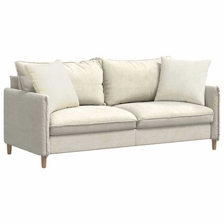 Vidaxl sofa kussens 2 stuks crème 50 x 50 cm cordstof