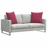 Vidaxl sofa kussens 2 stuks wijnrood 60 x 60 cm cordstof
