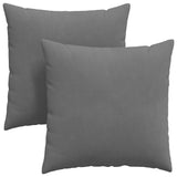 Vidaxl sofa kussens 2 stuks donkergrijs 60 x 60 cm stof