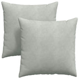 Vidaxl sofa kussens 2 stuks lichtgrijs 80 x 80 cm cordstof