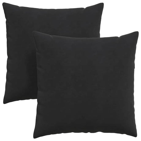 Vidaxl sofa kussens 2 stuks zwart 80 x 80 cm cordstof