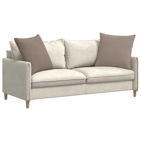 Vidaxl sofa kussens 2 stuks taupe 80 x 80 cm stof