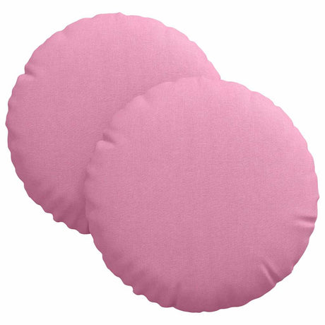 Vidaxl zitkussens 2 pcs roze ø30 x 13 cm stof