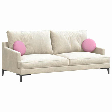 Vidaxl zitkussens 2 pcs roze ø30 x 13 cm stof