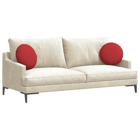 Vidaxl zitkussens 2 pcs rood ø40 x 13 cm stof