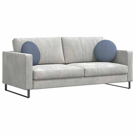 Vidaxl zitkussens 2 pcs blauw ø 40 cm katoen stof