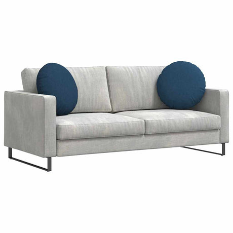 Vidaxl zitkussens 2 pcs blauw ø50 x 19 cm stof