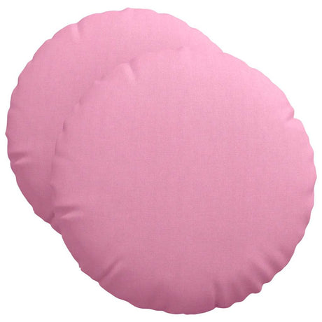 Vidaxl zitkussens 2 pcs roze ø50 x 19 cm stof