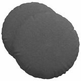 Vidaxl zitkussens 2 pcs donkergrijs ø 50 cm katoen stof
