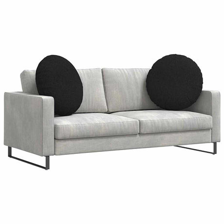 Vidaxl zitkussens 2 pcs zwart ø60 x 21 cm stof