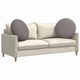 Vidaxl zitkussens 2 pcs taupe ø60 x 21 cm stof