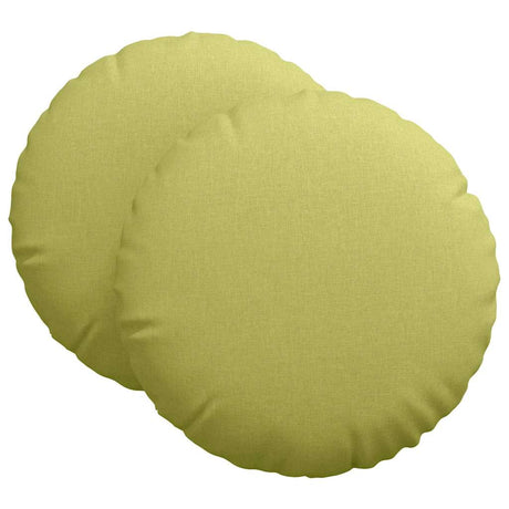 Vidaxl zitkussens 2 pcs lichtgroen ø60 x 21 cm stof
