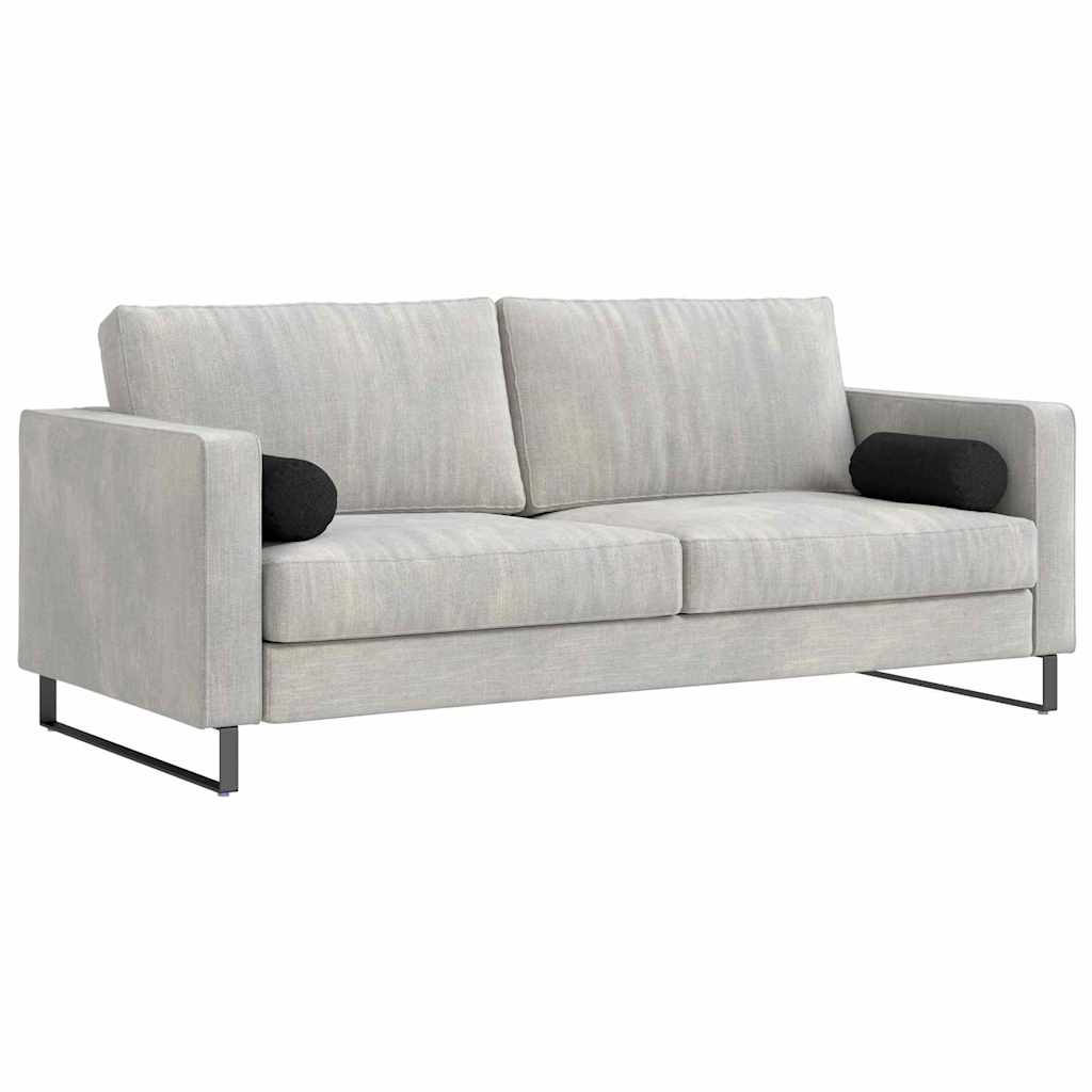 Vidaxl bolster kussens 2 stuks zwart ø 15 x 40 cm stof