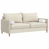 Vidaxl bolster kussens 2 stuks wit ø 15 x 40 cm stof