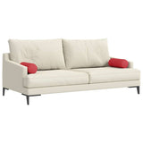 Vidaxl bolster kussens 2 stuks rood ø 15 x 40 cm stof