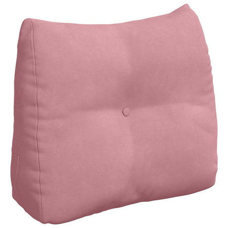 Vidaxl rugkussen roze 60 x 24 x 50 cm fluweel