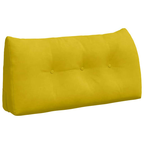 Vidaxl rugkussen geel 100 x 24 x 50 cm fluweel