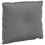 Vidaxl rugkussen donkergrijs 60 x 50 cm microvezel stof
