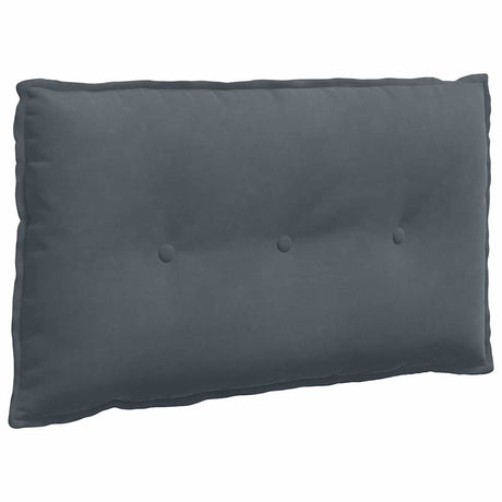 Vidaxl rugkussen donkergrijs 80 x 50 cm cordstof