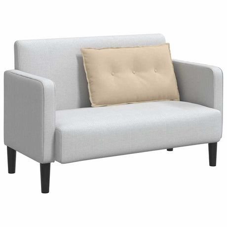 Vidaxl rugkussen crème 80 x 50 cm microvezel stof